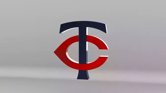 MLB Minessota Twins Team Logo 3D model