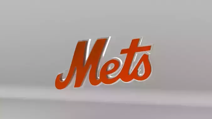 MLB New York Mets Team Logo 3D model