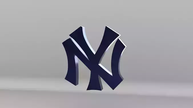 MLB New York Yankees Team Logo  3D model