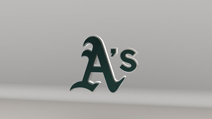 MLB Oakland Athletics V2 Team Logo 3D model