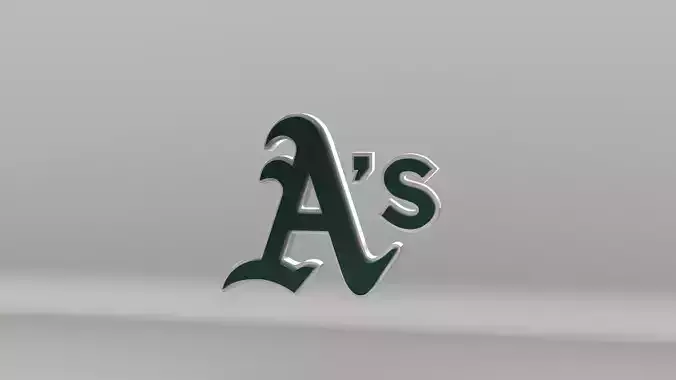 MLB Oakland Athletics V2 Team Logo 3D model