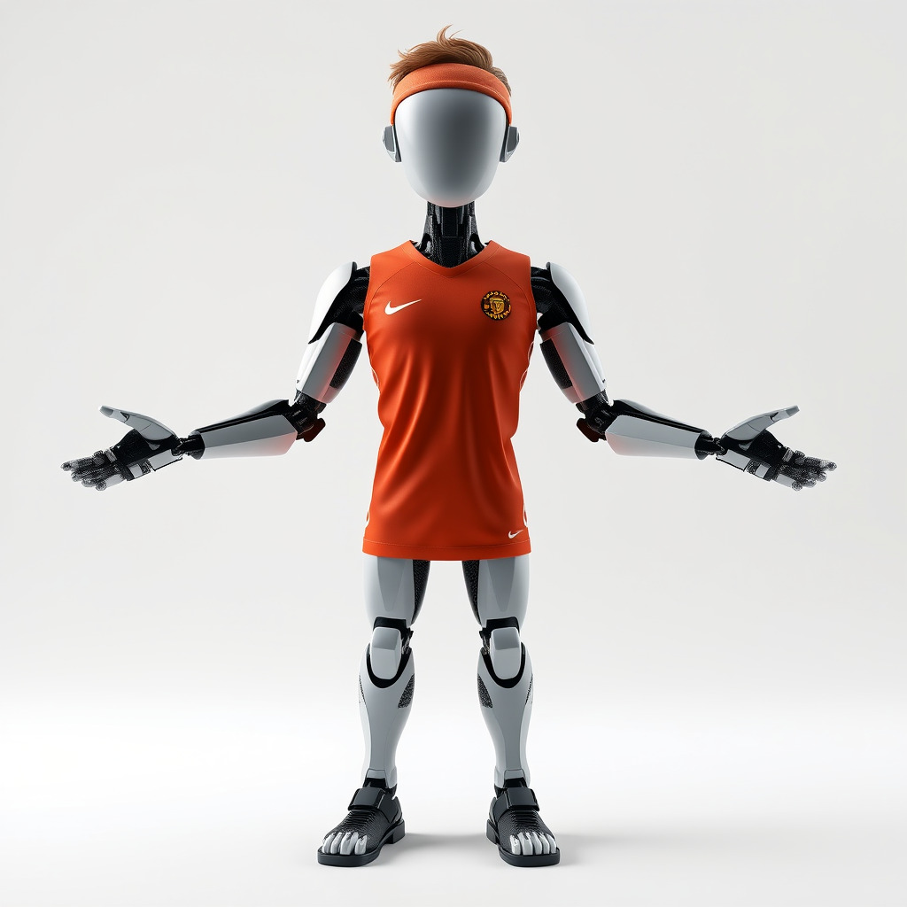 Basketball Robot Character Model Rigged and Animated for Games Low-poly 3D model_2