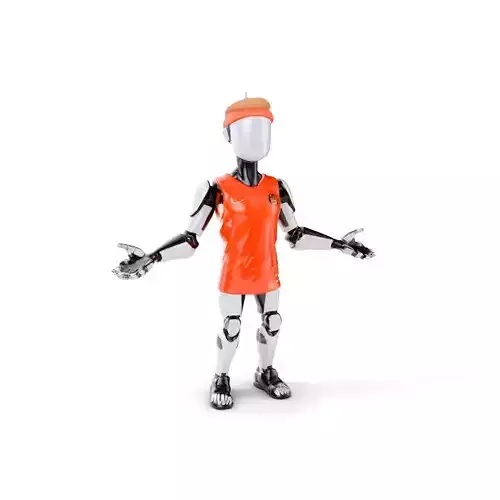 Basketball Robot Character Model Rigged and Animated for Games Low-poly 3D model Basketball Robot Character Model Rigged and Animated for Games Low-poly 3D model