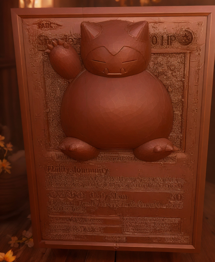 The Mighty Snorlax Pokemon Card A Naptime Adventure 3D print model_1