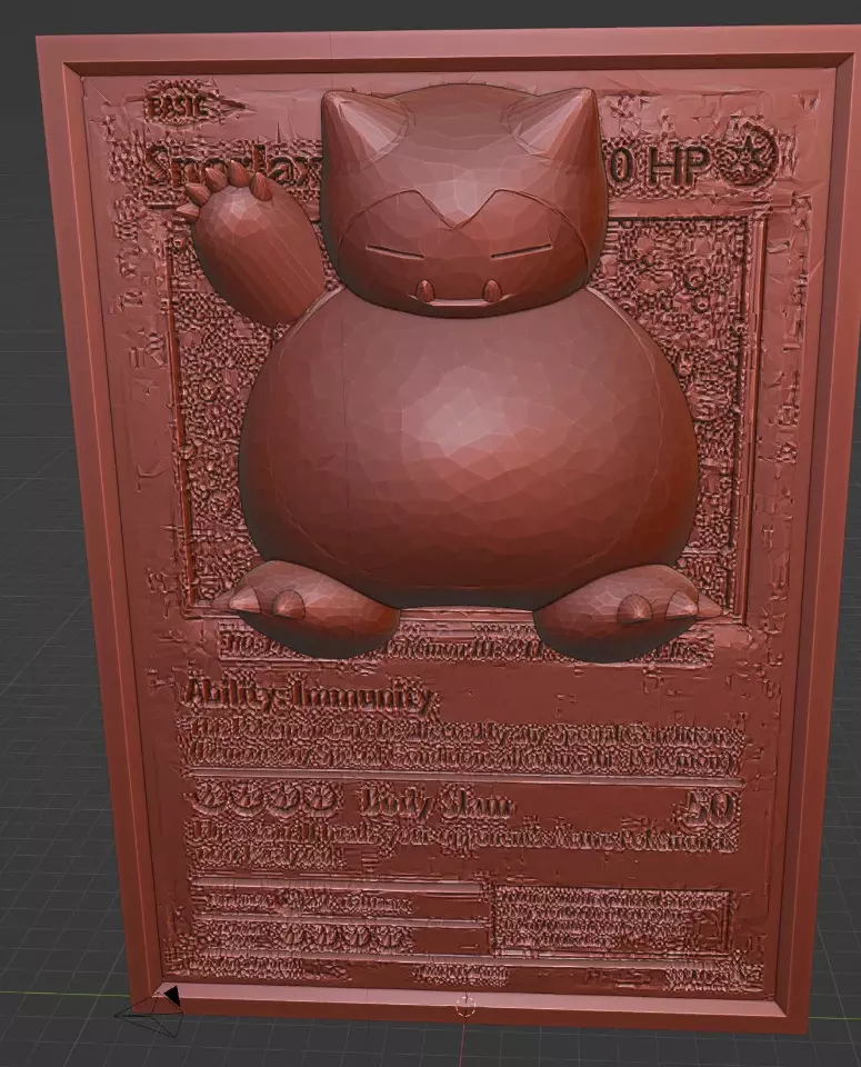 The Mighty Snorlax Pokemon Card A Naptime Adventure 3D print model_0