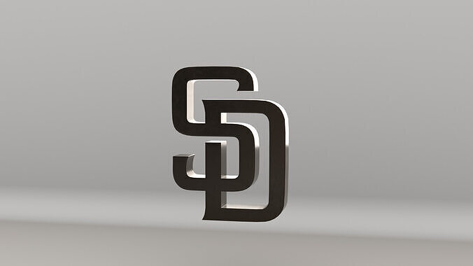 MLB San Diego Padres V2 Team Logo 3D model