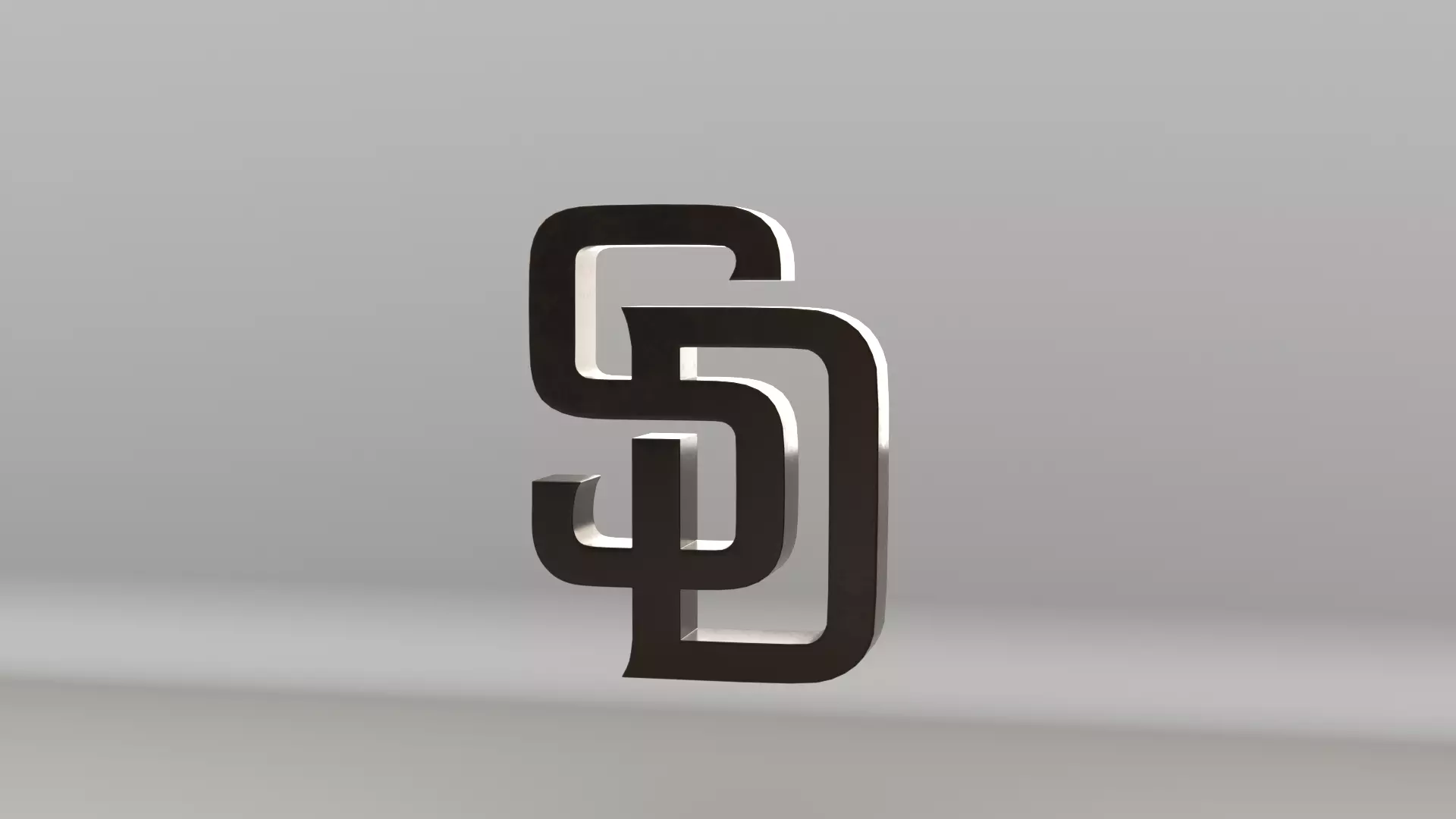 MLB San Diego Padres V2 Team Logo 3D model