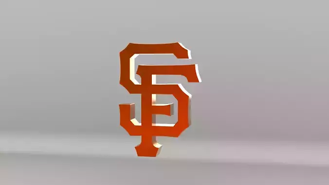 MLB San Francisco Giants Team Logo 3D model