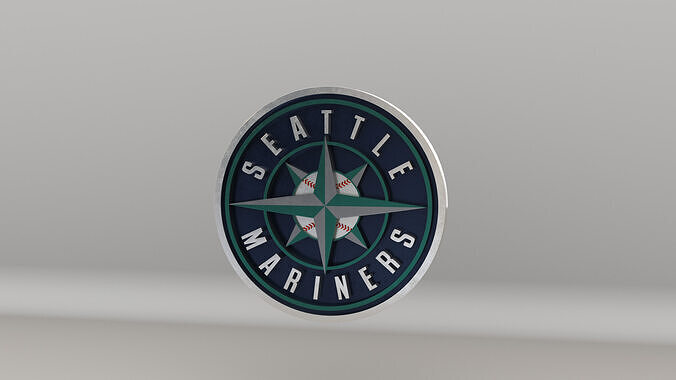 MLB Seattle Marines Team Logo 3D model