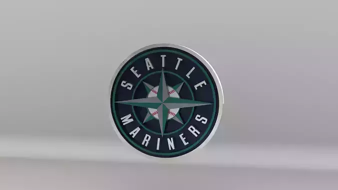 MLB Seattle Marines Team Logo 3D model