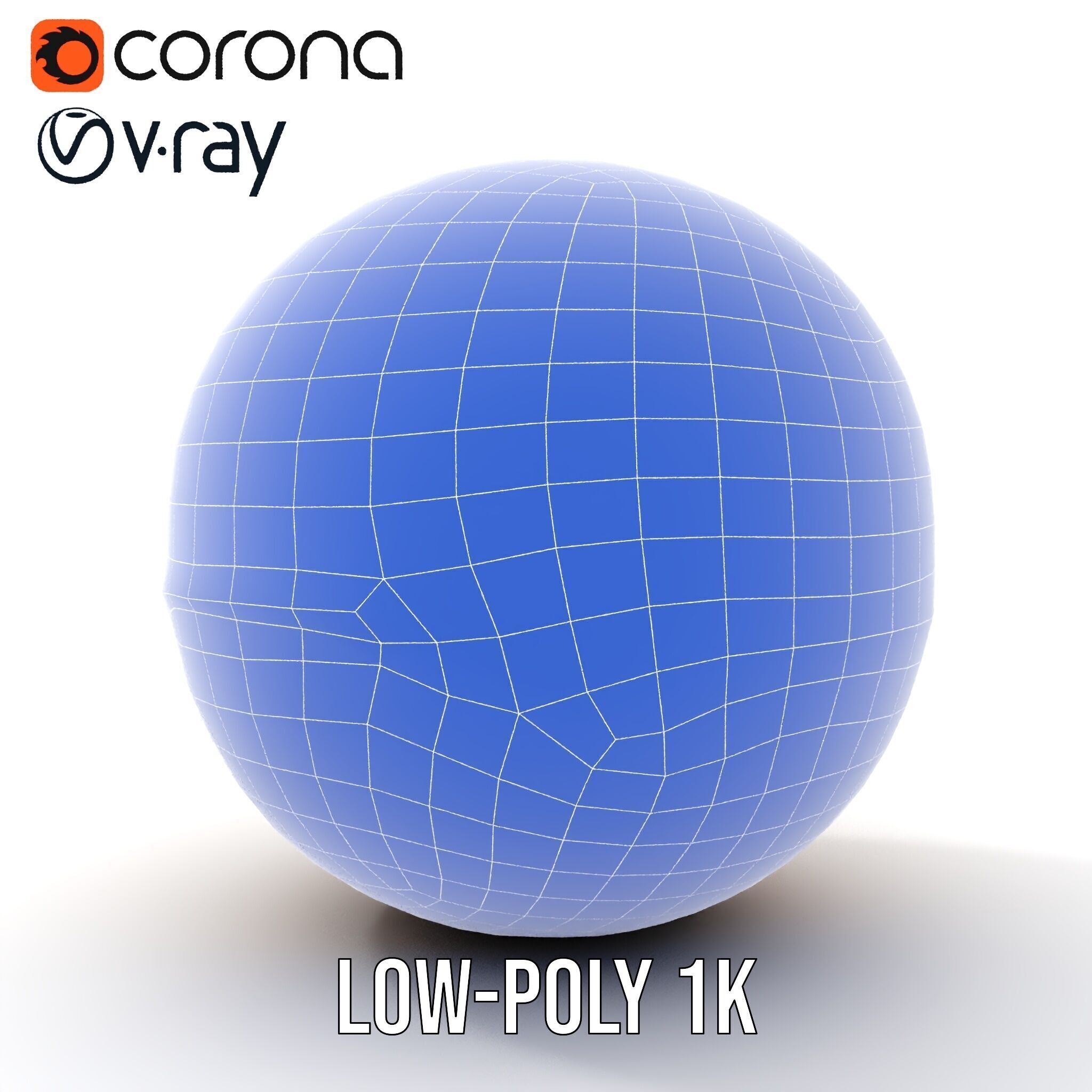 Planetary Model Pack with Textured Stripes Low-poly 3D model_29