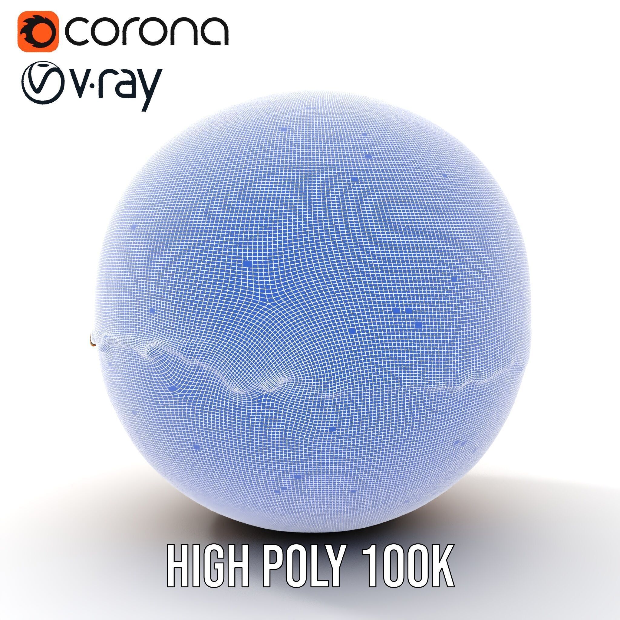 Planetary Model Pack with Textured Stripes Low-poly 3D model_33