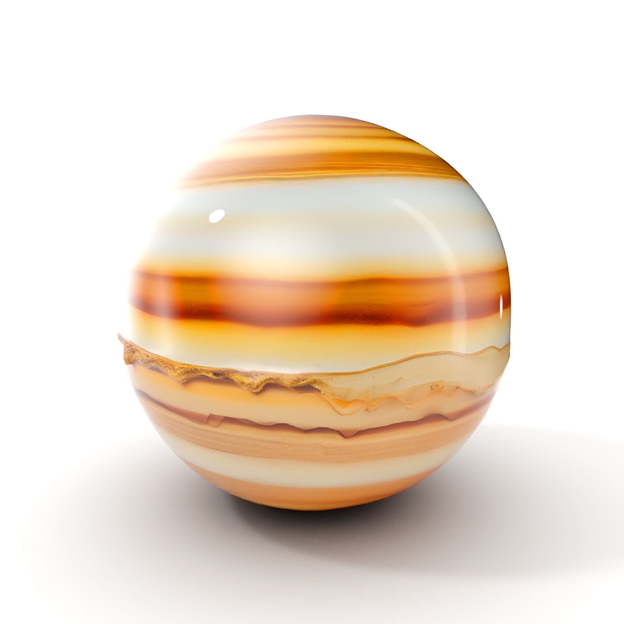 Planetary Model Pack with Textured Stripes Low-poly 3D model_17