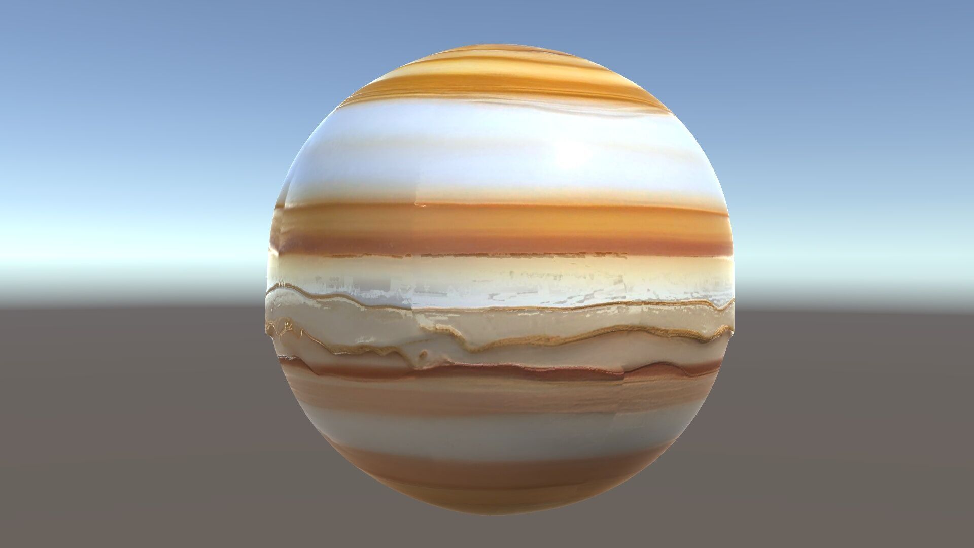 Planetary Model Pack with Textured Stripes Low-poly 3D model_34