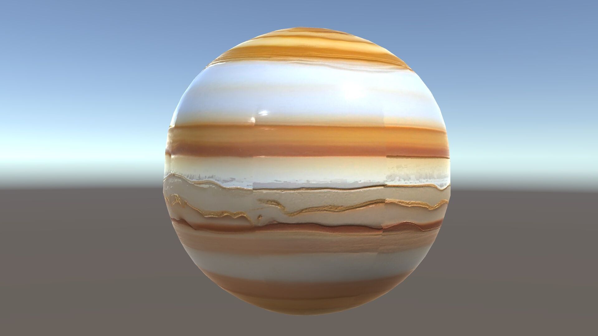 Planetary Model Pack with Textured Stripes Low-poly 3D model_35