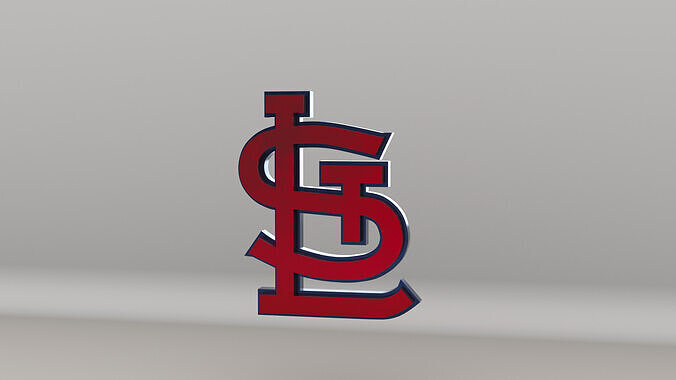MLB St Louis Cardinals V1 Team Logo 3D model