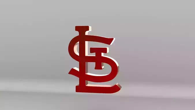 MLB St Louis Cardinals V2 Team Logo 3D model