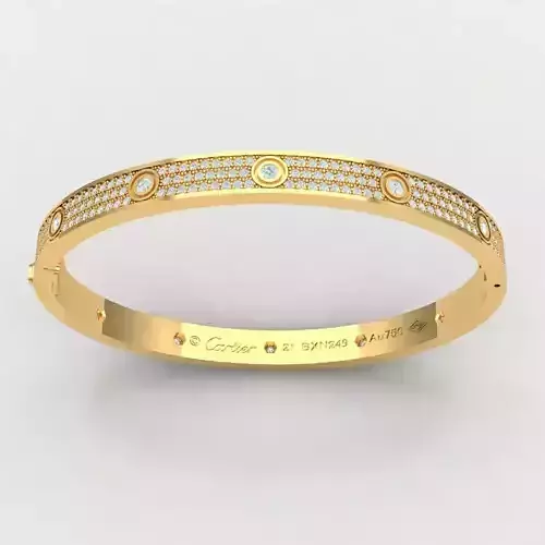 cartier love 21 cm bracelet 3D print model