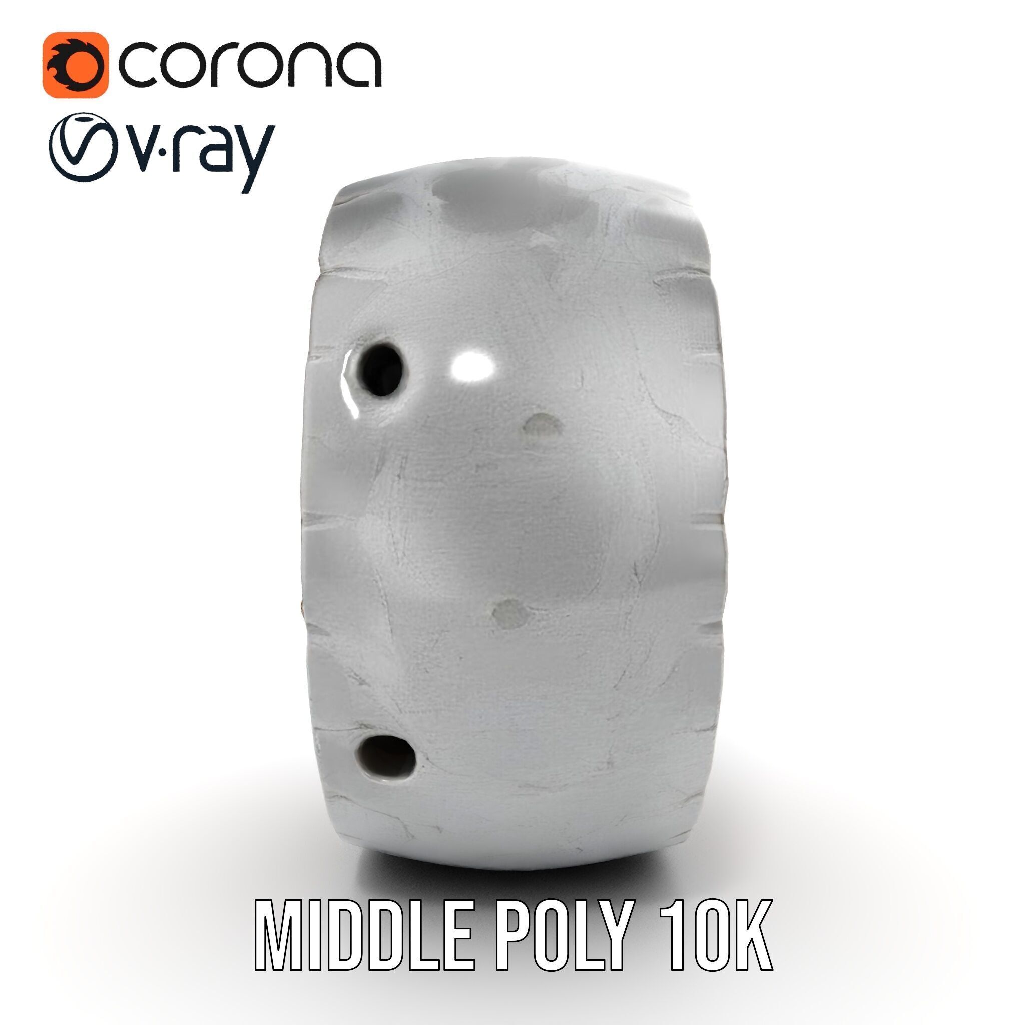 Metal Sphere CrossSection Model Pack with Detailed Interior Low-poly 3D model_19