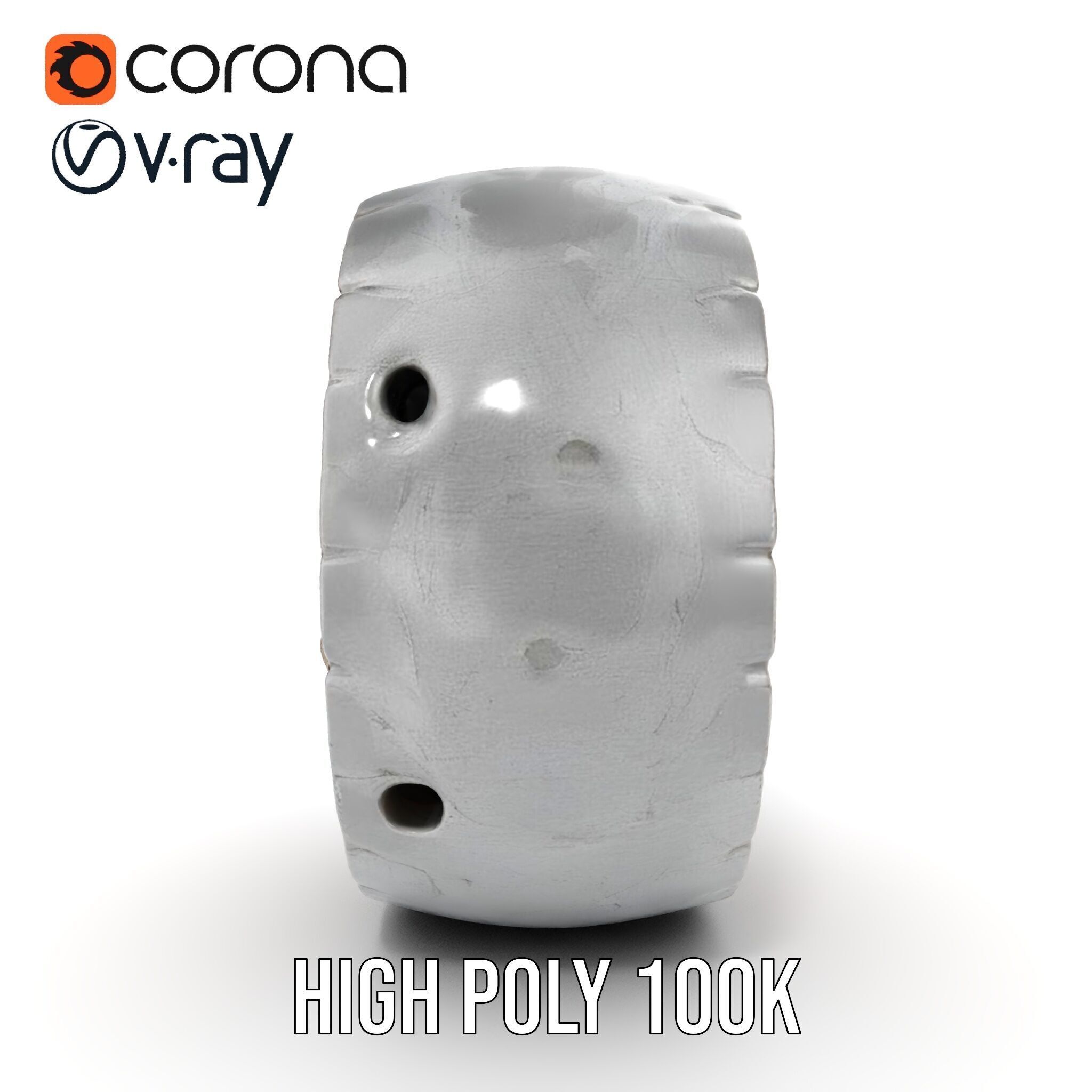 Metal Sphere CrossSection Model Pack with Detailed Interior Low-poly 3D model_21