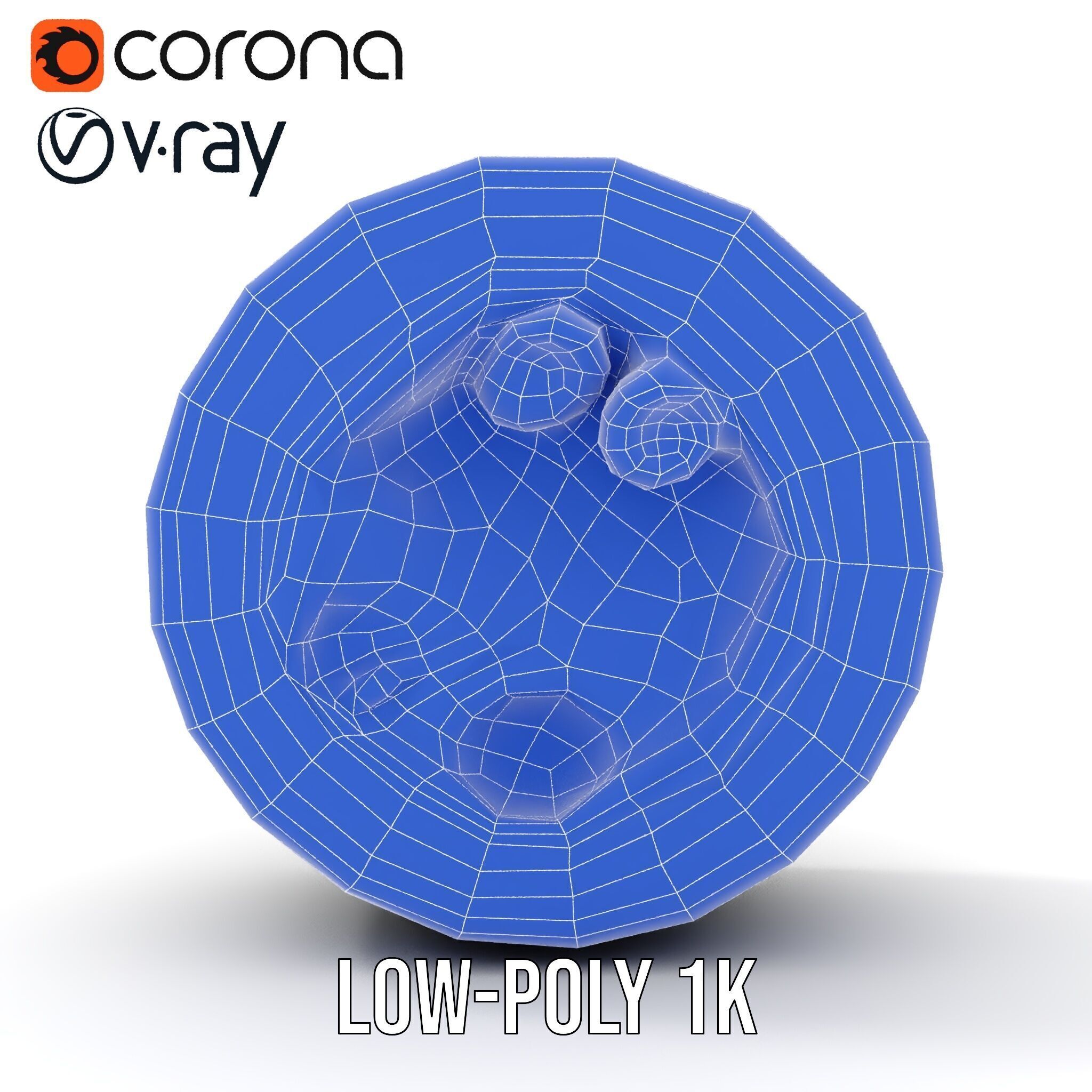Metal Sphere CrossSection Model Pack with Detailed Interior Low-poly 3D model_31