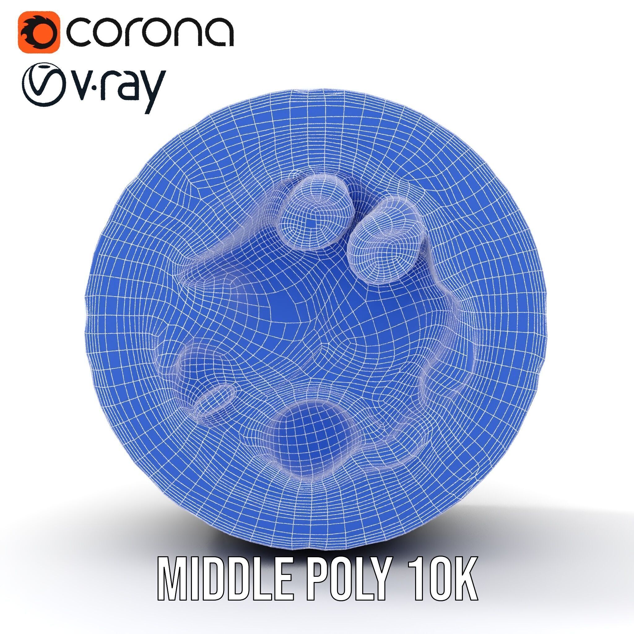 Metal Sphere CrossSection Model Pack with Detailed Interior Low-poly 3D model_30