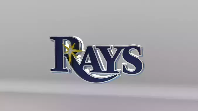 MLB Tampa Bay Rays V1 Team Logo 3D model