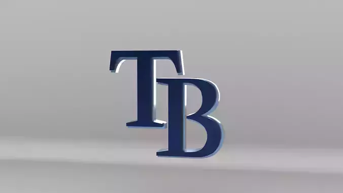 MLB Tampa Bay Rays V2 Team Logo 3D model