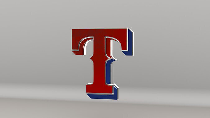 MLB Texas Rangers V1 Team Logo 3D model