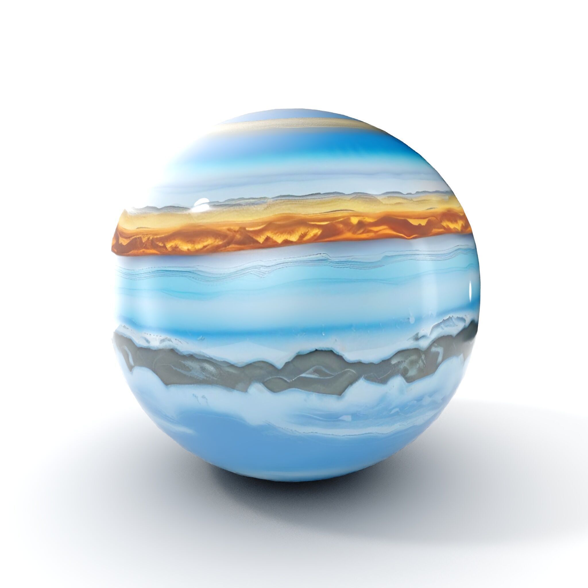 Planetary Atmosphere Sphere model pack Low-poly 3D model_7