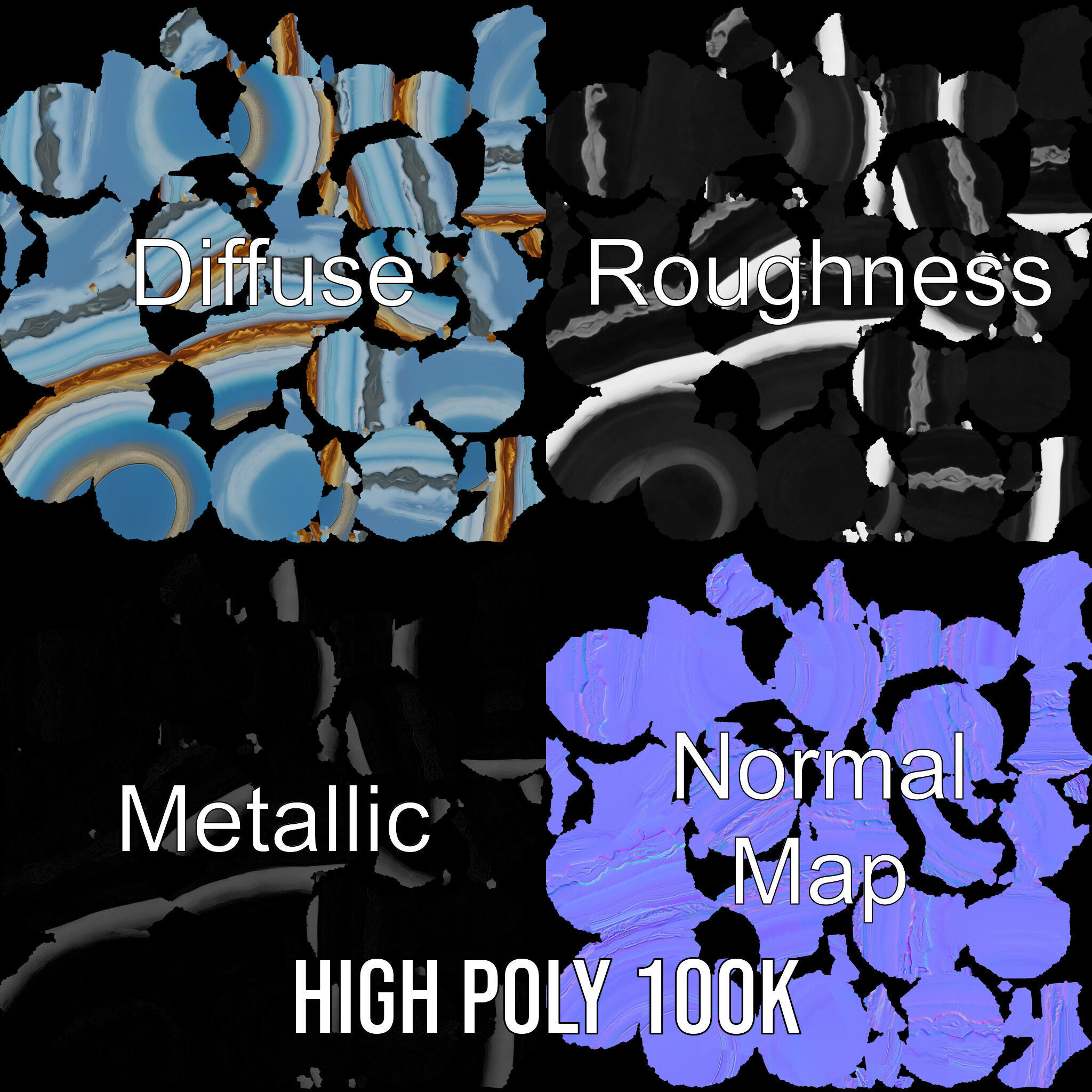 Planetary Atmosphere Sphere model pack Low-poly 3D model_3