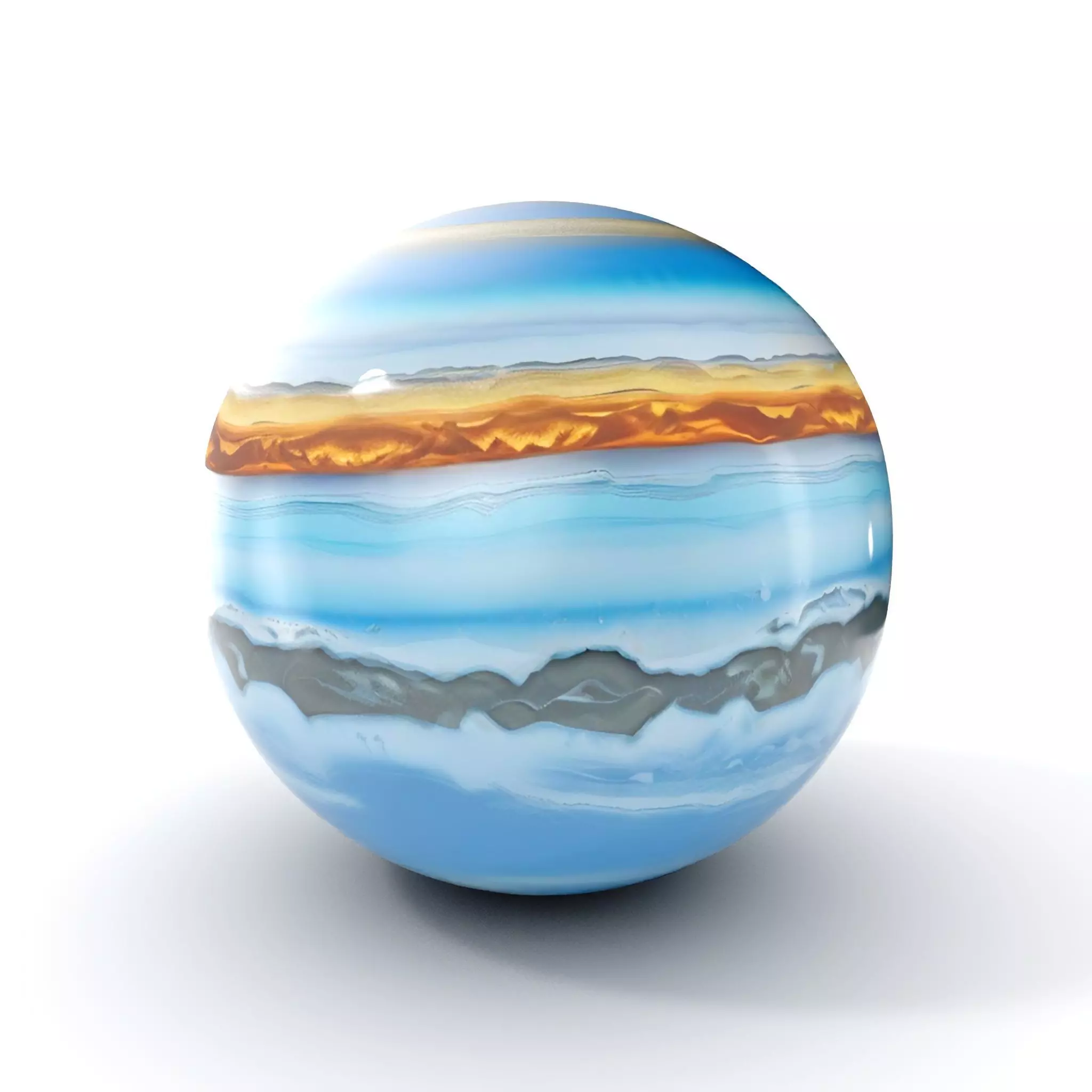 Planetary Atmosphere Sphere model pack Low-poly 3D model_0