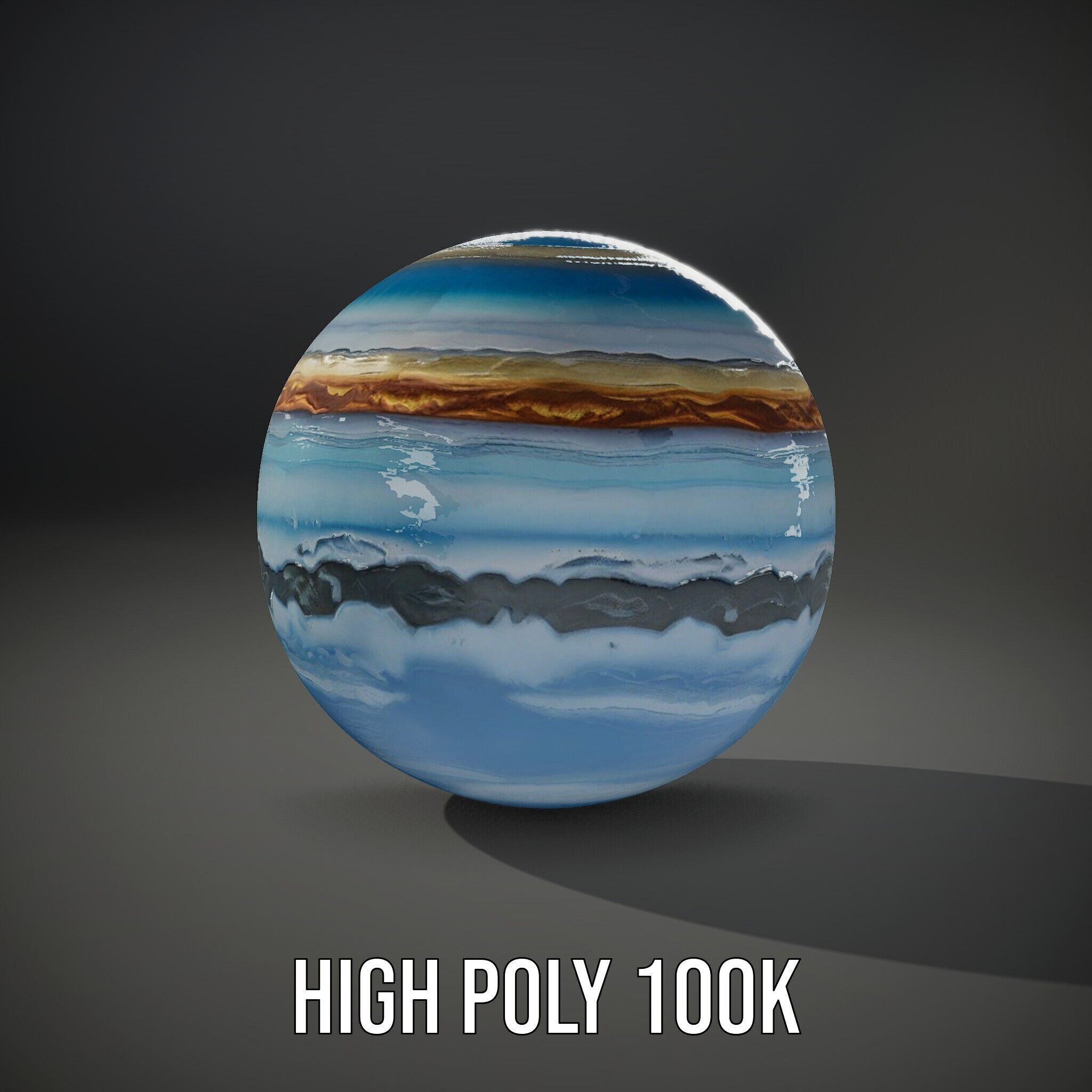 Planetary Atmosphere Sphere model pack Low-poly 3D model_14