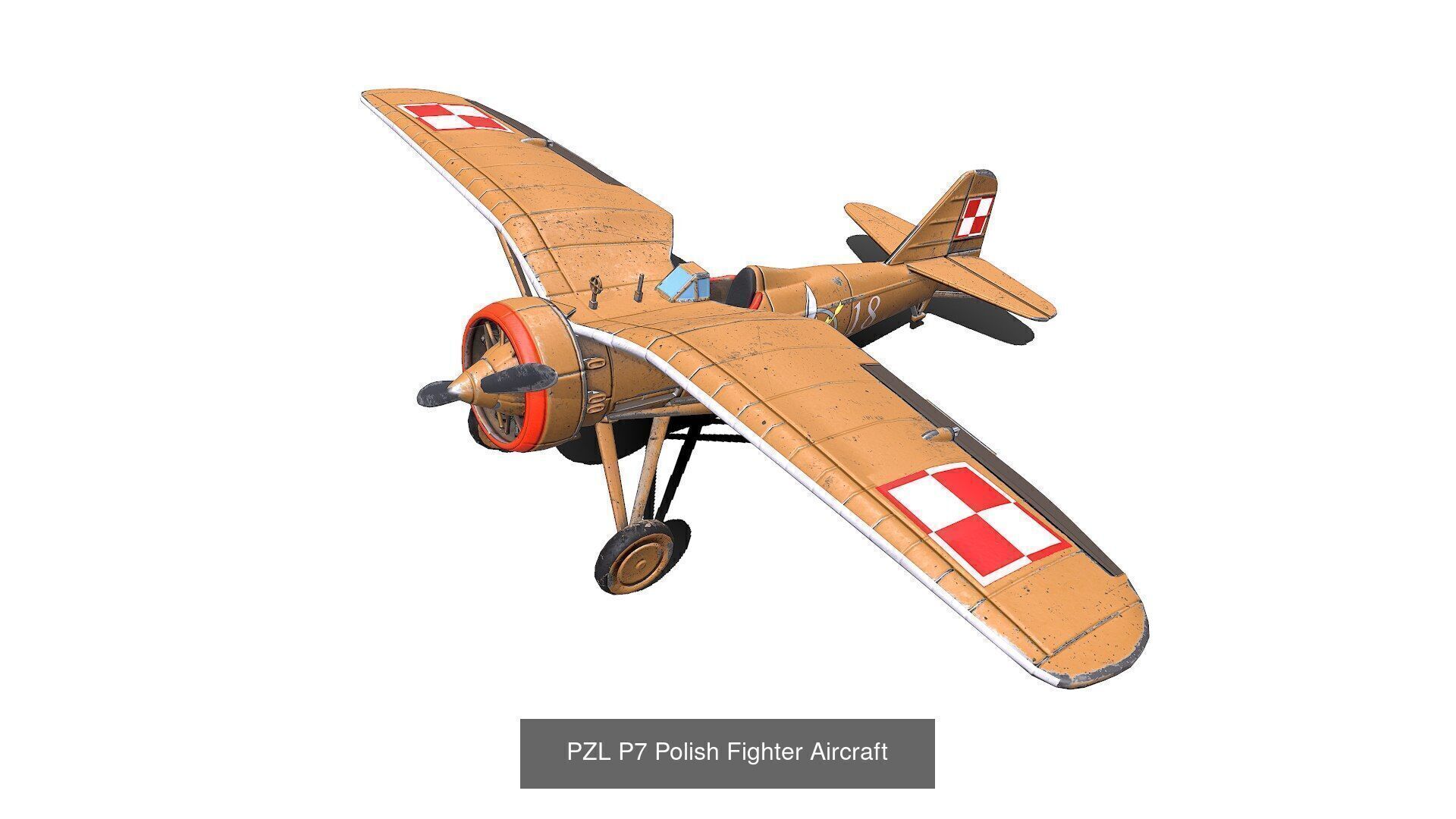 World War Fighter Planes Collection Low-poly PBR _6