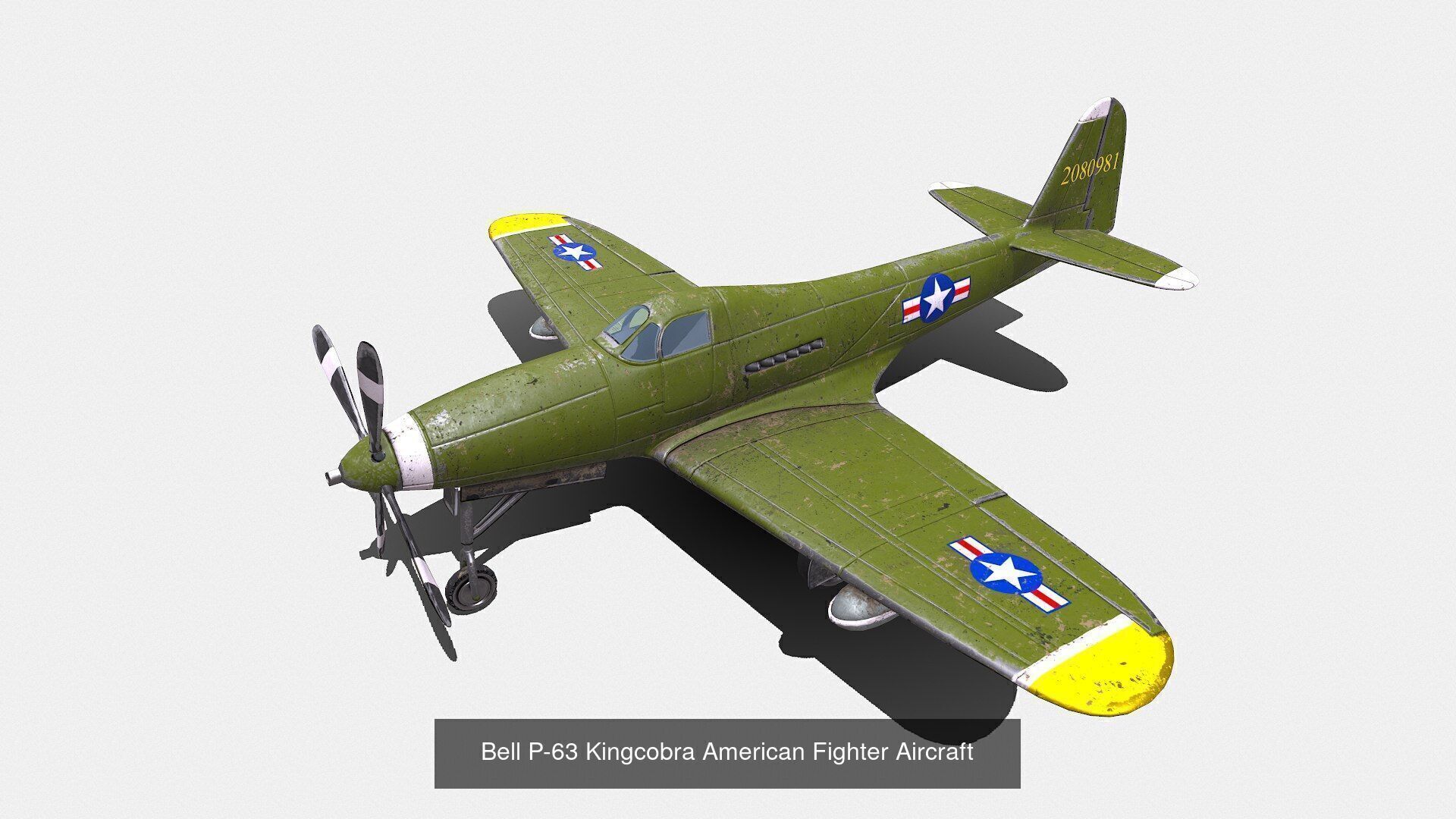 World War Fighter Planes Collection Low-poly PBR _5