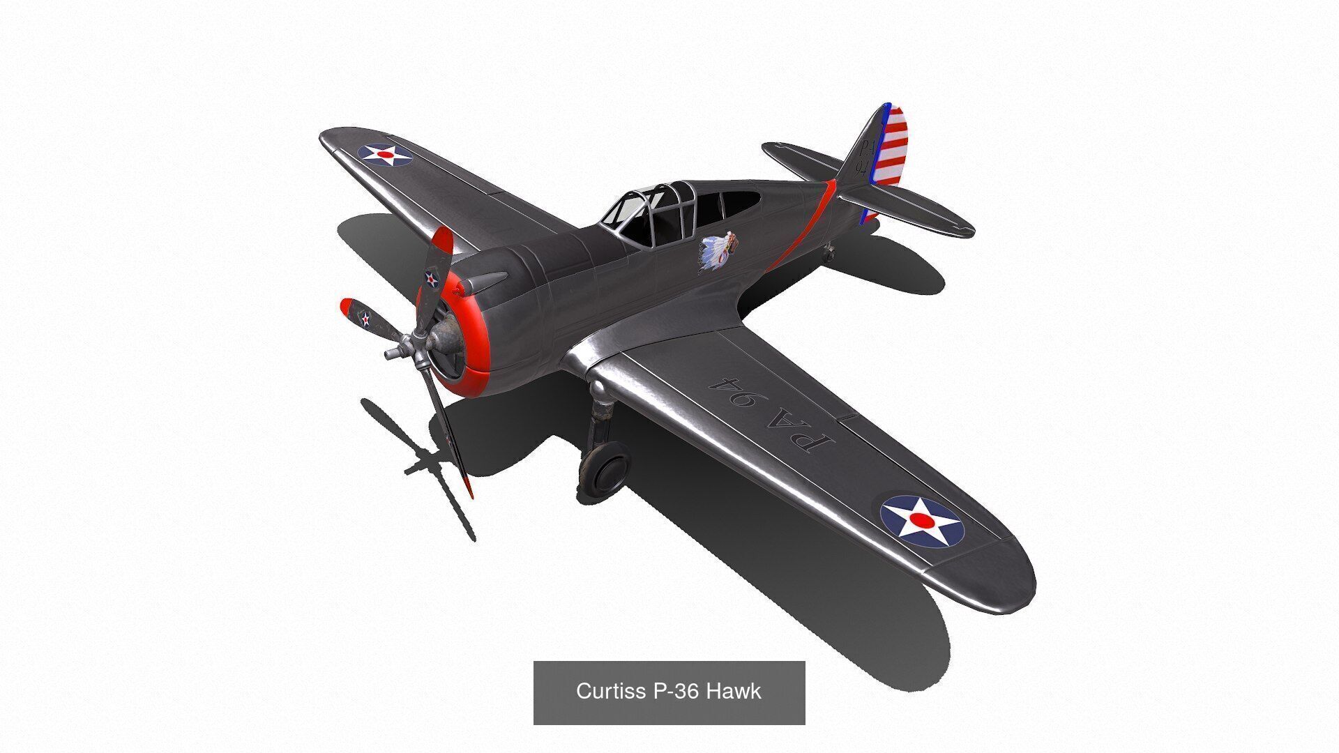 World War Fighter Planes Collection Low-poly PBR _3