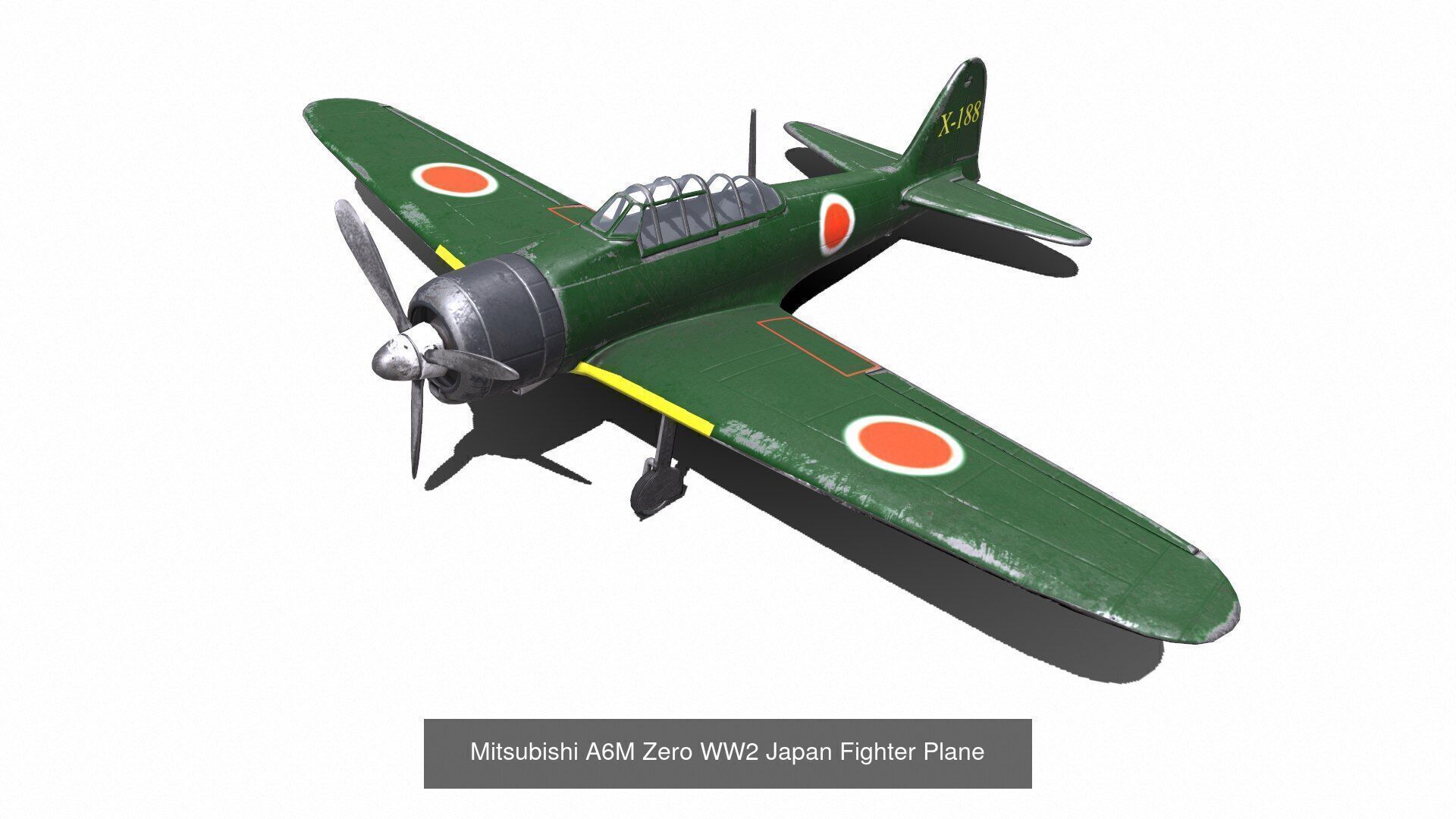 World War Fighter Planes Collection Low-poly PBR _12