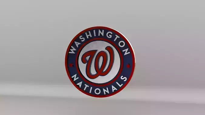MLB Washington Nationals V1 Team Logo 3D model