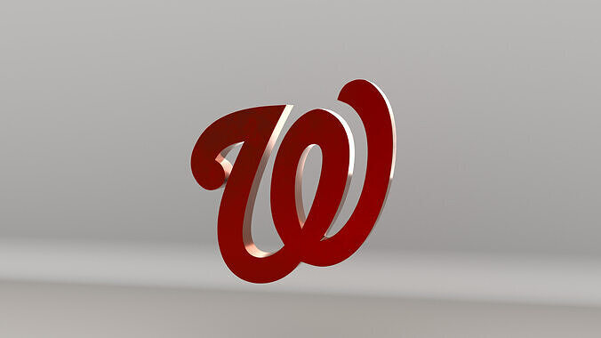 MLB Washington Nationals V2 Team Logo 3D model