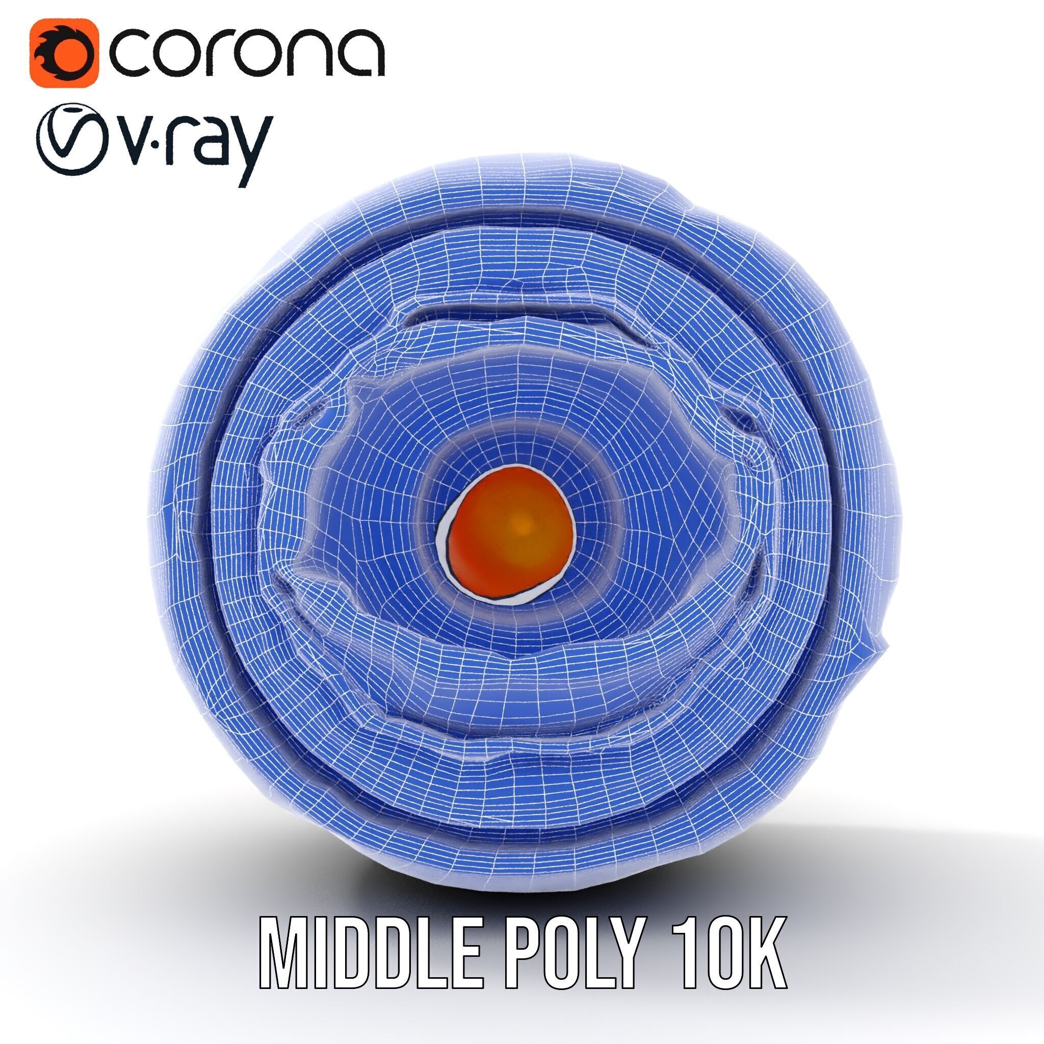 Astronomical Layered Planet Model Pack Low-poly 3D model_27