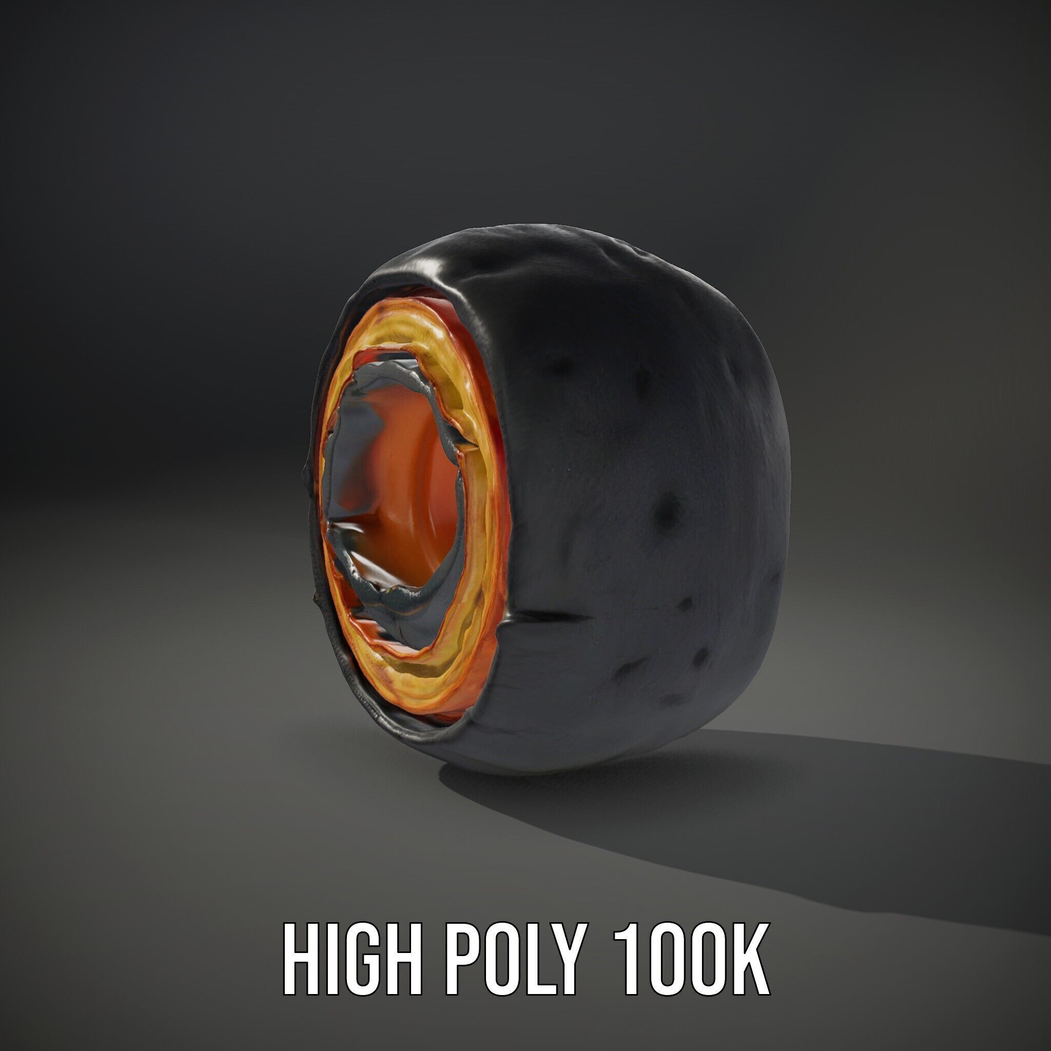 Astronomical Layered Planet Model Pack Low-poly 3D model_8