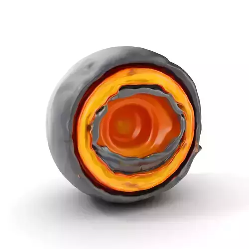 Astronomical Layered Planet Model Pack Low-poly 3D model