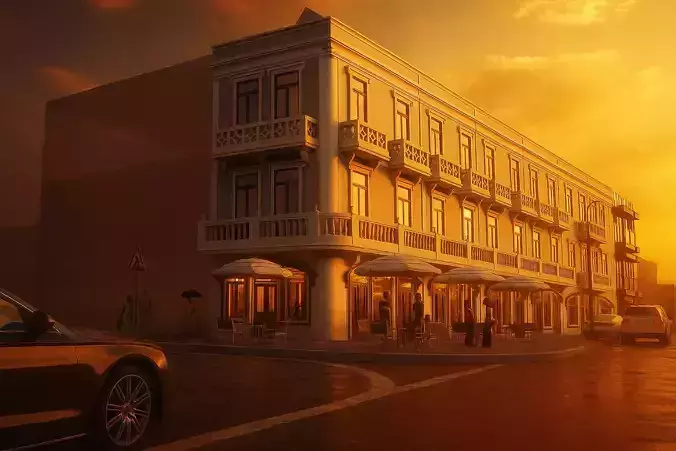 43x5 Multifamily 3 Floor Commercial SketchUp Lumion