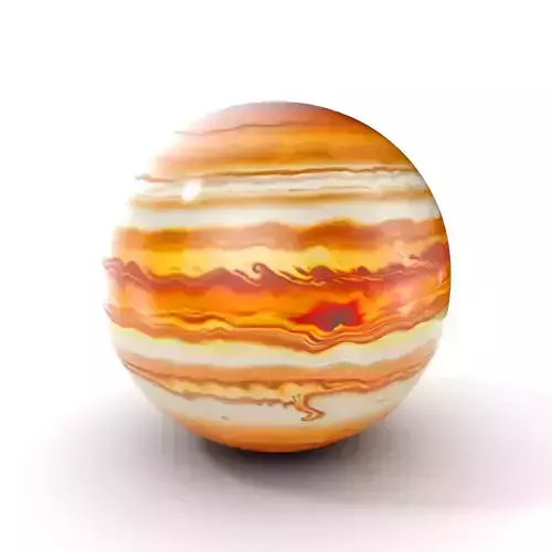 Jupiter Surface Texture D Model Pack Low-poly 3D model