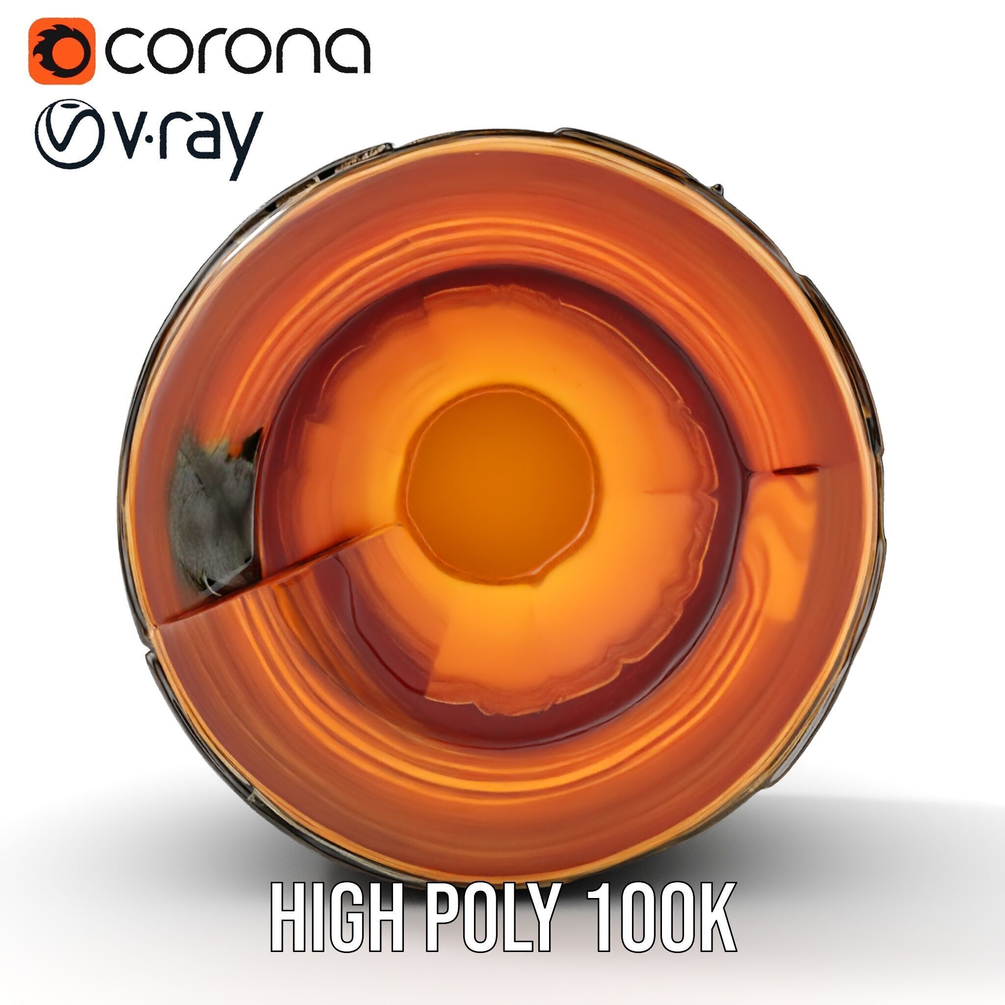 Cutaway Earth Core Model Pack for D Visualization Low-poly 3D model_19