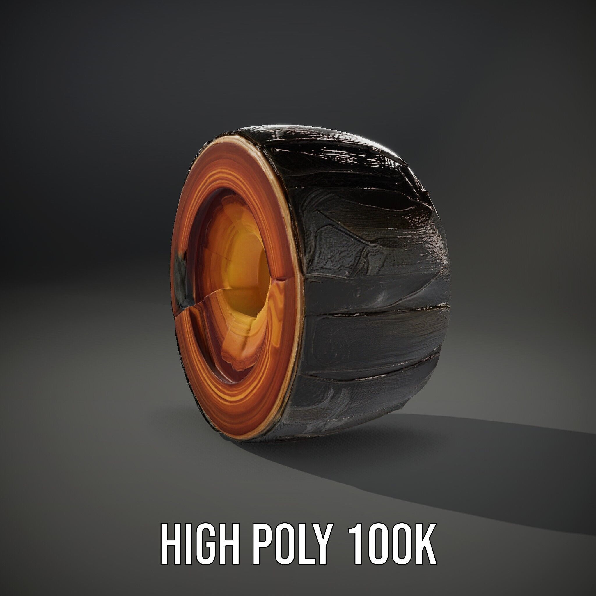 Cutaway Earth Core Model Pack for D Visualization Low-poly 3D model_11