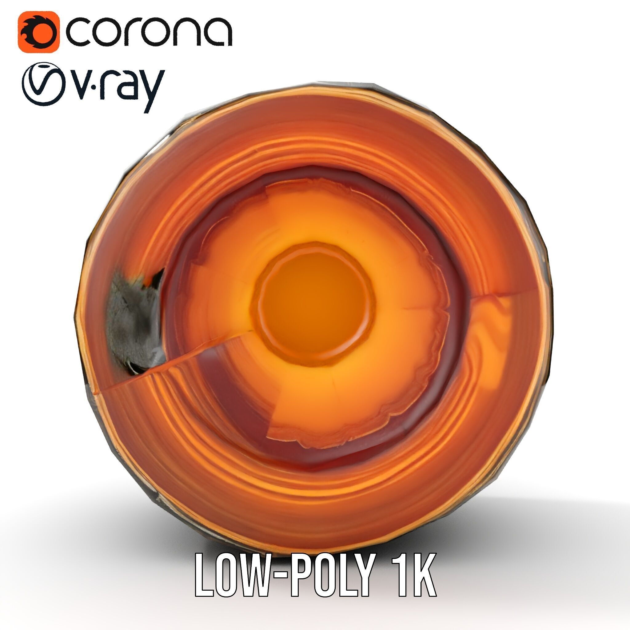 Cutaway Earth Core Model Pack for D Visualization Low-poly 3D model_16