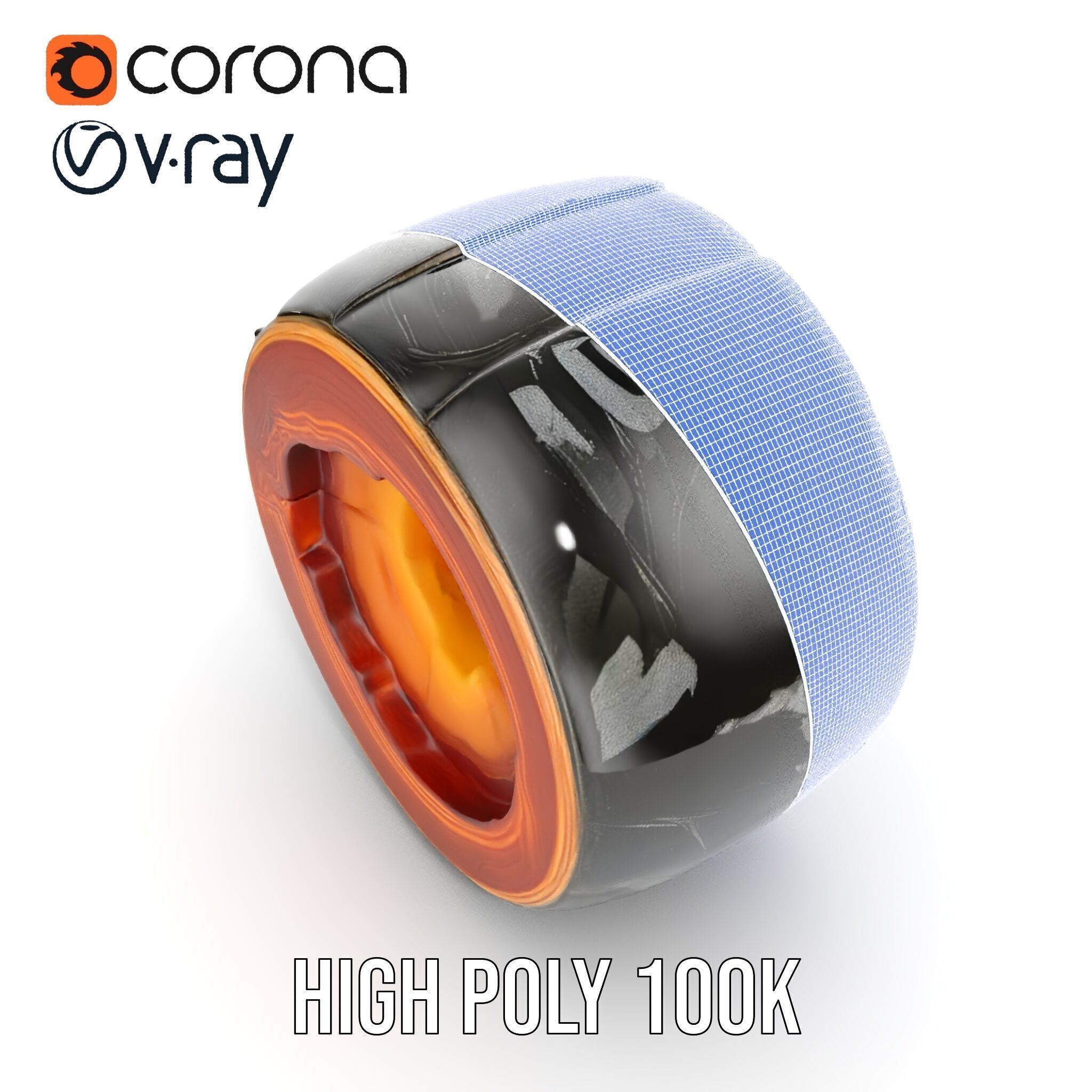 Cutaway Earth Core Model Pack for D Visualization Low-poly 3D model_33