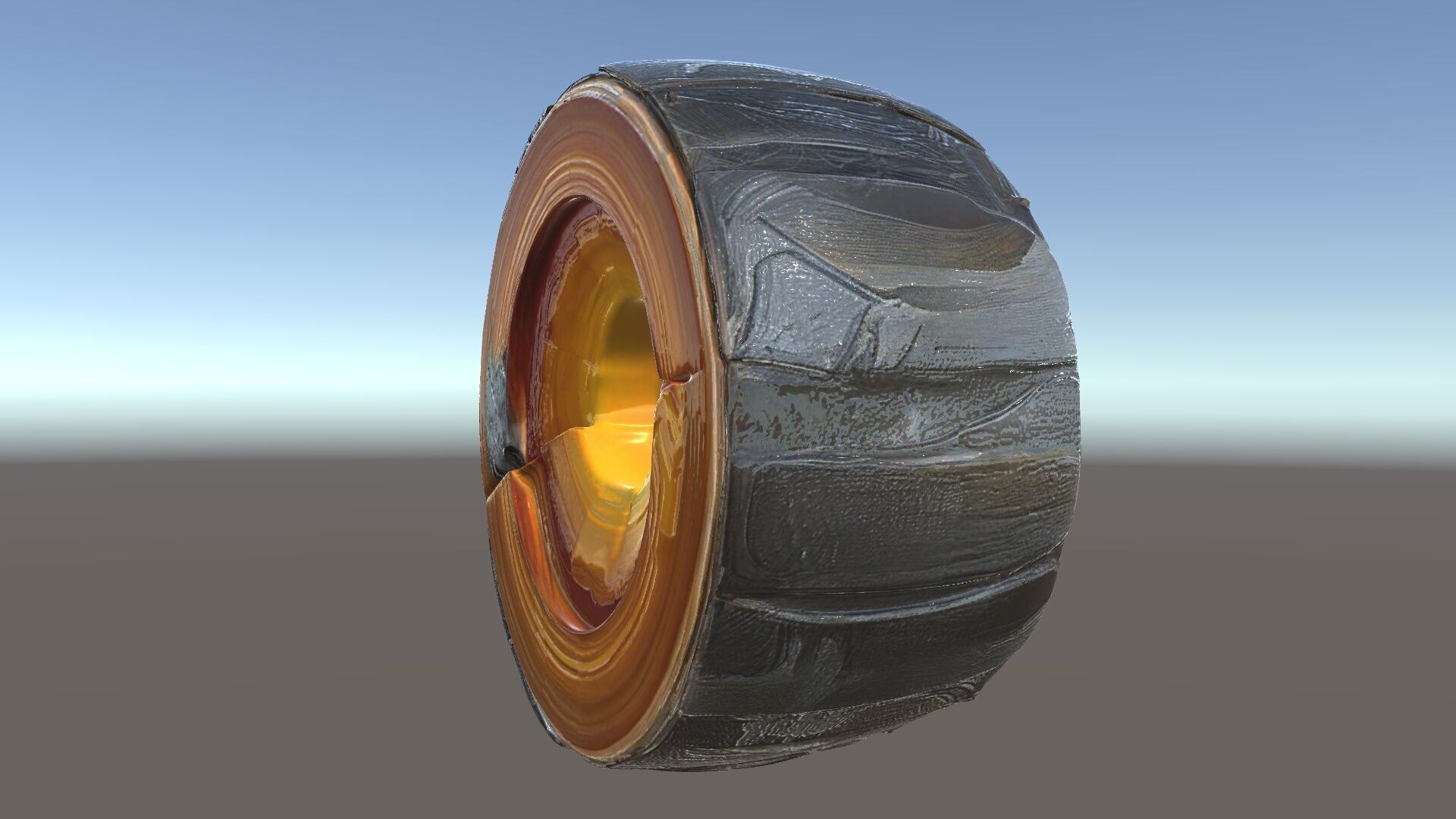 Cutaway Earth Core Model Pack for D Visualization Low-poly 3D model_5