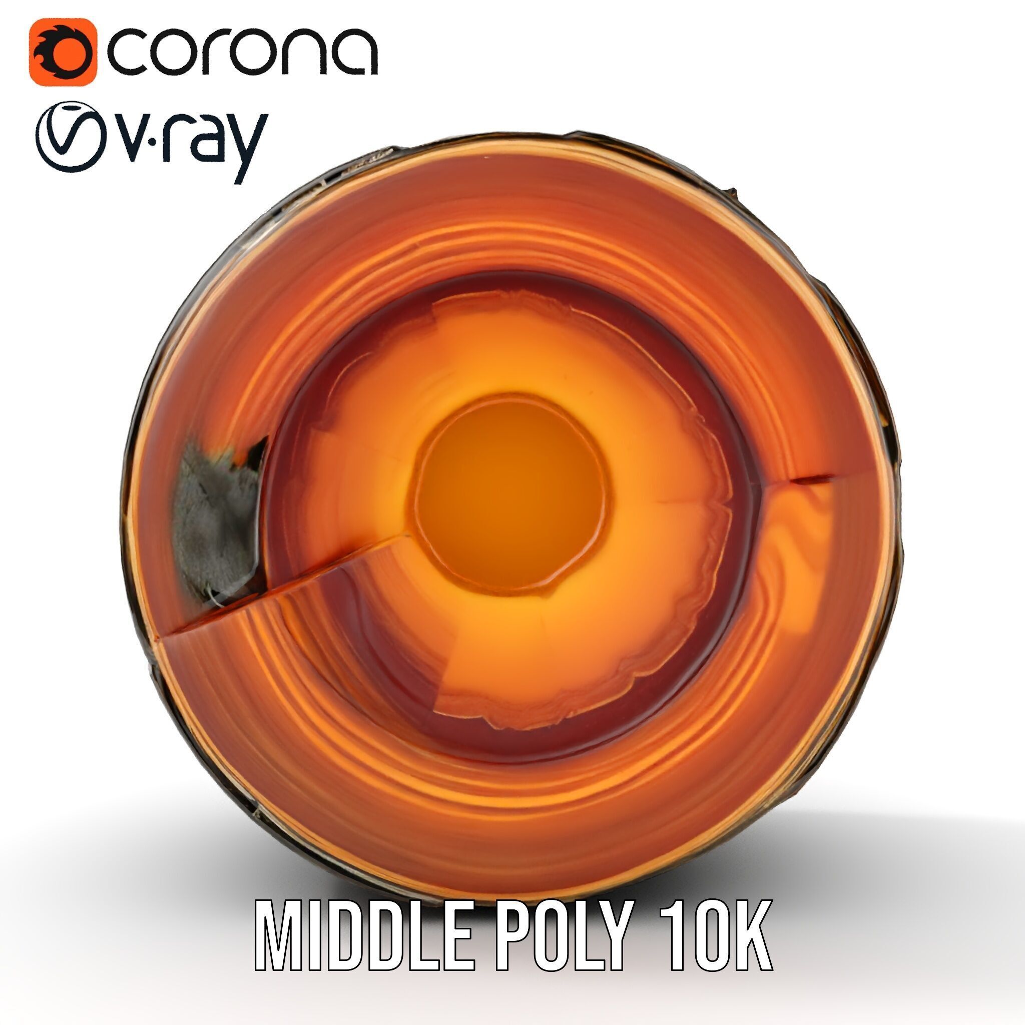 Cutaway Earth Core Model Pack for D Visualization Low-poly 3D model_17